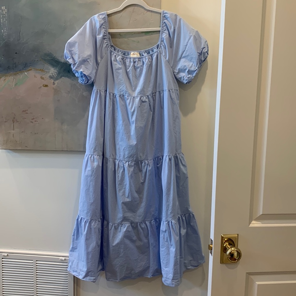 Allie Rose Baby Blue Dress Midi